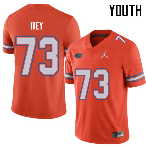 Jordan Brand Youth #73 Martez Ivey Florida Gators College Football Jerseys Orange